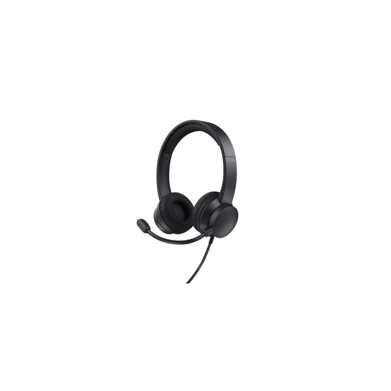 HEADSET TRUST HS-260 25334 USB USB ADAPTADOR USB-C MICROFONO PLEGABLE CON CANCELACION DE RUIDO