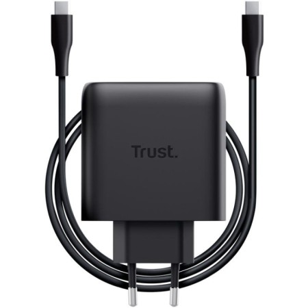 Cargador de Pared GaN Trust Maxo 65W/ 1xUSB Tipo-C/ Incluye Cable USB Tipo-C/ 65W