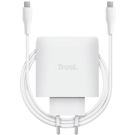 Cargador de Pared GaN Trust Maxo 65W/ 1xUSB Tipo-C/ Incluye Cable USB Tipo-C/ 65W