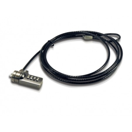 Cable de seguridad coneptronic para portatiles 1.8m combinacion
