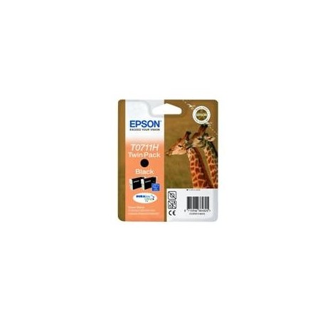 Pack 2 tintas epson c13t07114h10 negro gran capacidad pack de 2 unidades - jirafa