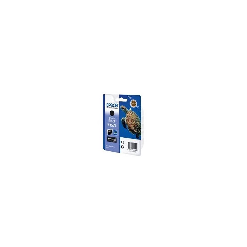 Cartucho tinta epson t157140 negro foto para epson photo r3000 - c13t15714010 - tortuga