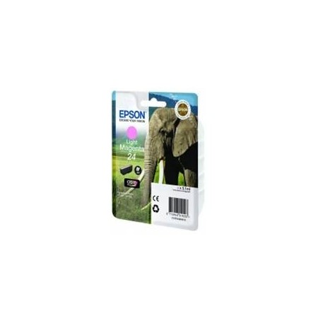 Cartucho tinta epson t242640 magenta claro para epson xp - 750 c13t24264010 - elefante