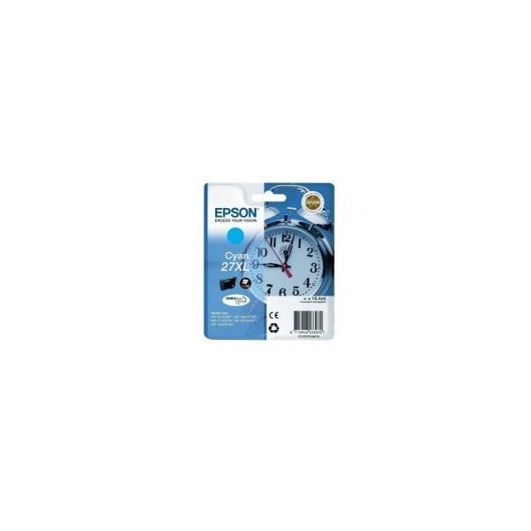 Cartucho tinta epson t271240 27xl cian wf - 3620 - 3460dtwf - dwf - despertador