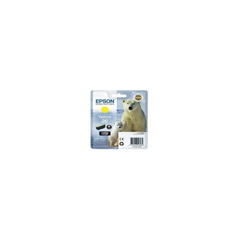Cartucho tinta epson t261440 amarillo xp - 600 - 605 - 700 - 800 - oso polar