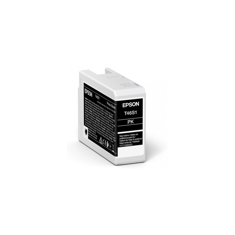 Cartucho tinta epson photo negro t46s1 ultrachrome pro 10 ink 25ml sc - p700