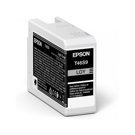 Cartucho tinta epson singlepack light gris t46s9 ultrachrome pro 10 ink 25ml sc - p700