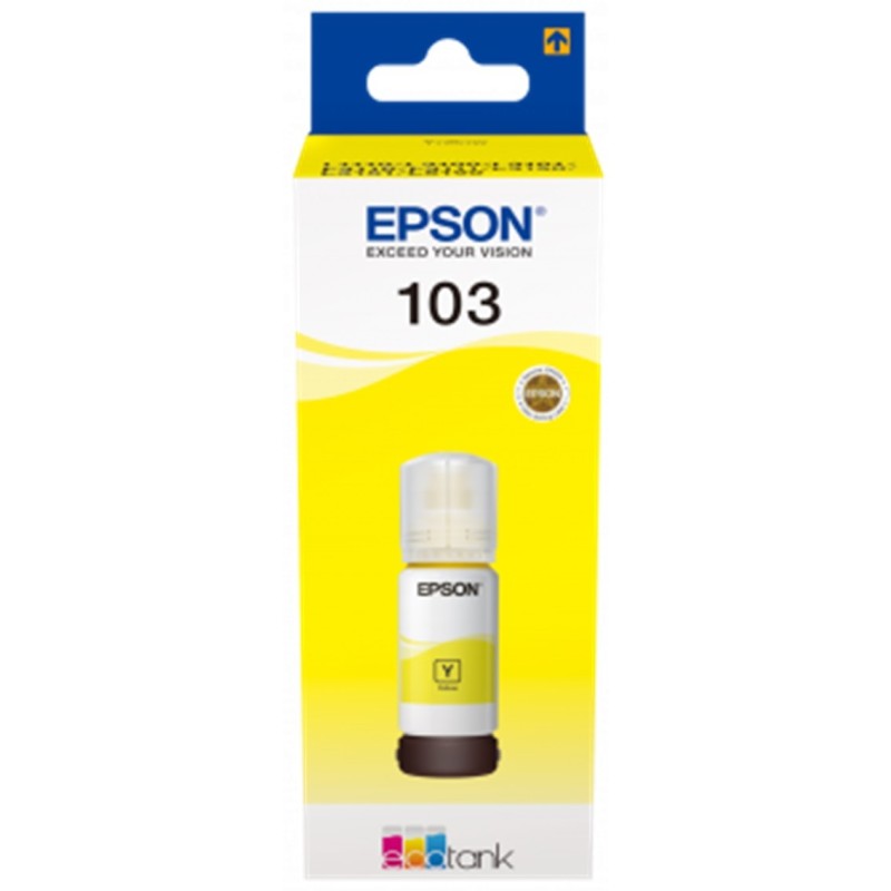 Cartucho ecotank epson 103 amarillo ink botella para l3110 - l3150 - l3111 - l3151