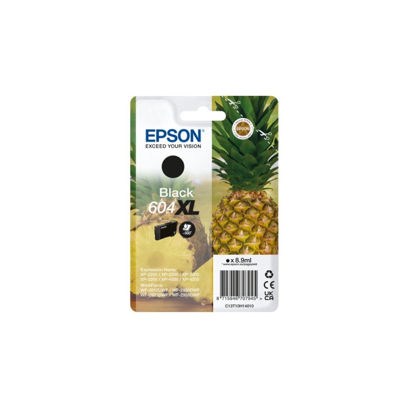 Cartucho epson 604xl negro c13t10h14010 xp2200 wf - 2910 piña