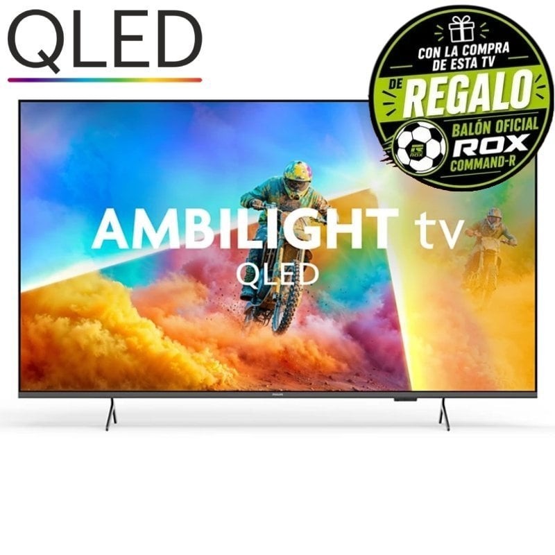 Televisor Philips QLED 55PQS8501 55″/ Ultra HD 4K/ Ambilight/ Smart TV/ WiFi
