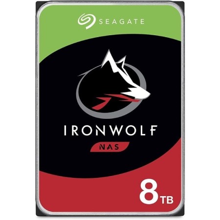 Disco Duro Seagate IronWolf NAS ST8000VN004 8TB/ 3.5″/ SATA III/ 256MB