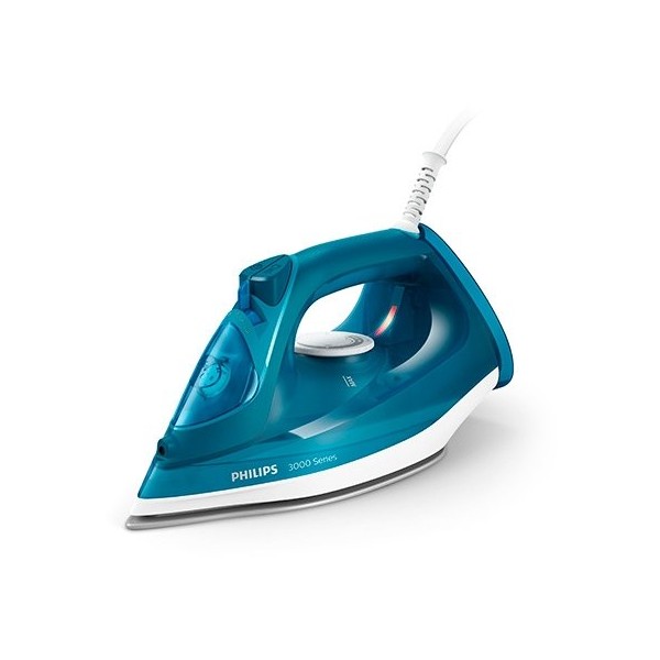 Plancha de vapor philips easyspeed dst3040 - 70 azul 2400w - vapor continuo - suela ceramica - vapor vertical
