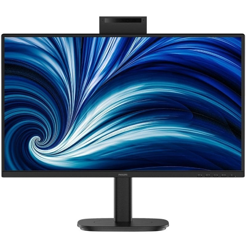 Monitor Profesional Philips 24B2N3200JH 23.8″/ Full HD/ Webcam/ Multimedia/ Regulable en altura/ Negro