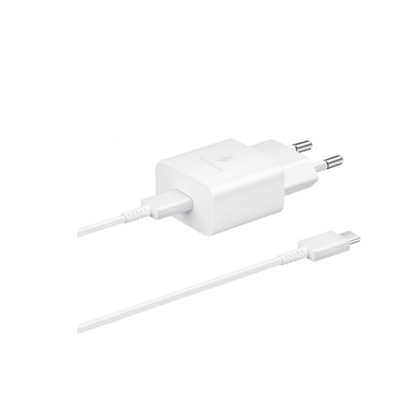 Cargador samsung ep - t1510xwegeu usb - c 15w + cable usb - c blanco