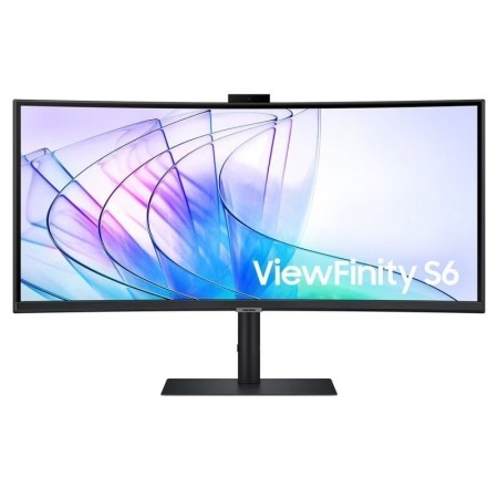 Monitor Profesional Ultrapanorámico Curvo Samsung ViewFinity S6 S34C652VAU 34″/ UWQHD/ Webcam/ Multimedia/ Regulable en Altura/ 