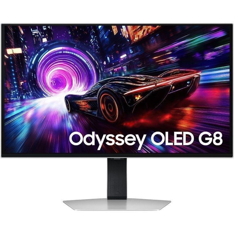 Monitor Gaming Samsung Odyssey OLED G8 G81SF S27FG816SU 27″/ 4K/ 0.03ms/ 240Hz/ QD-OLED/ Regulable en altura/ Plata