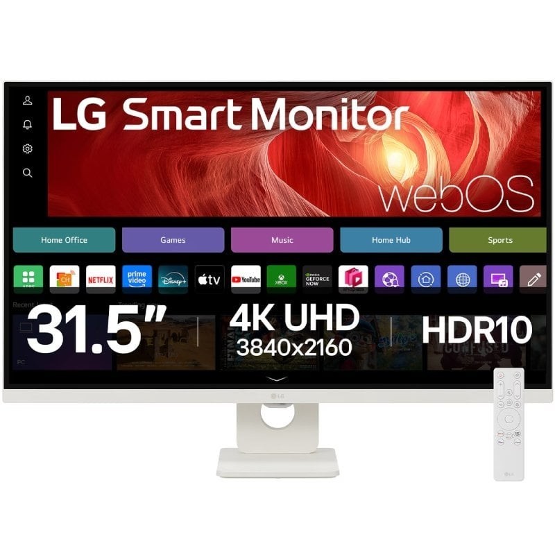 Smart Monitor LG 32U721SA-W 31.5″/ 4K/ Multimedia/ Smart TV/ Blanco