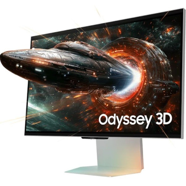 Monitor Gaming Samsung Odyssey 3D G90XF S27FG904XU 27″/ 4K/ 1ms/ 165Hz/ 3D/ Multimedia/ Regulable en altura/ Plata
