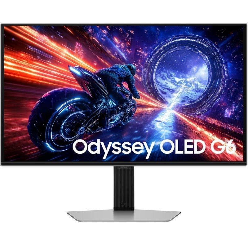Monitor Gaming Samsung Odyssey OLED G6 G60SF S27FG602SU 27″/ QHD/ 0.03ms/ 500Hz/ QD-OLED/ Regulable en altura/ Plata