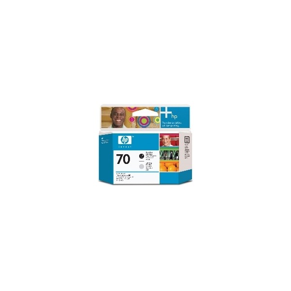 Cabezal impresion hp 70 c9407a gris claro - negro z2100 - z3100 - z3200