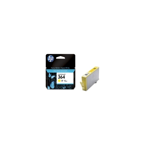 Cartucho tinta hp 364 cb320ee amarillo 3ml d5460 - b8550 - c6380 - c5380