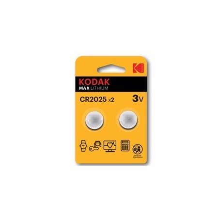 Blister pilas kodak boton litio max cr 2025 - pack blister 2 pilas