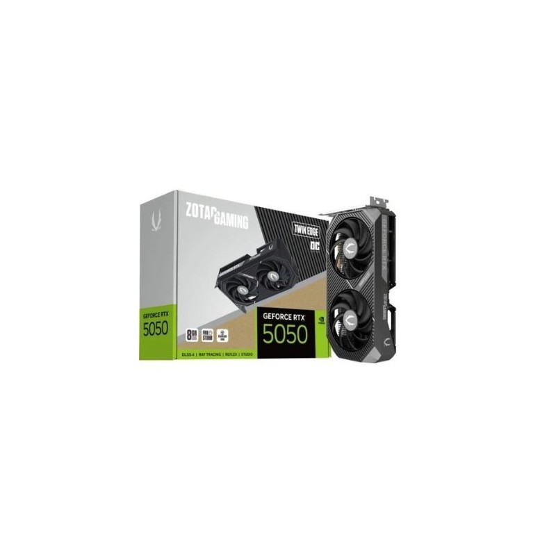 Tarjeta grafica zotac gaming rtx 5050 oc twin edge 8gb gddr7 - 3x dp - 1x hdmi pci express 5.0