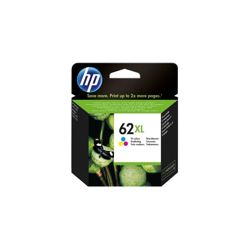 HP Cartucho 62XL Tricolor