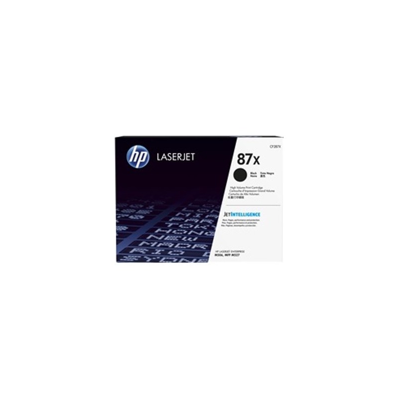 Toner hp 87x cf287x negro 18000 paginas