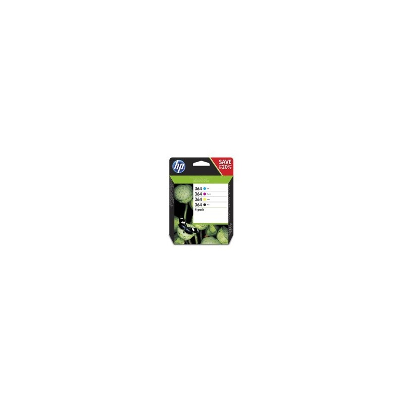 Multipack hp n9j73ae nº364 n - c - m - a 55xx b111 6520 65xx b211 7510 c311