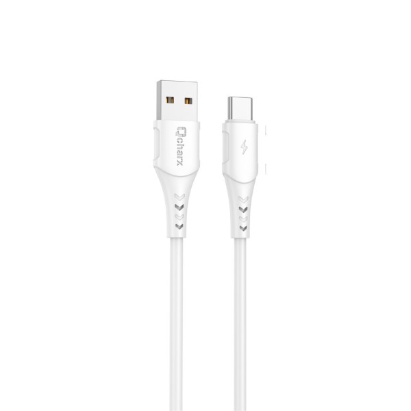 Cable qcharx lisbon usb a micro 24a - 1 m - pvc blanco