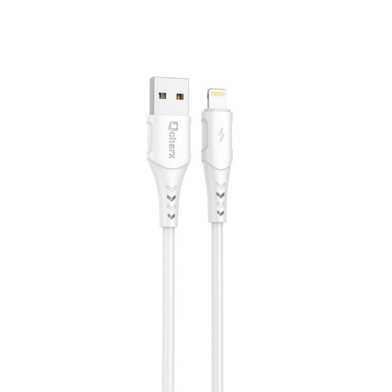 Cable qcharx lisbon usb a tipo c 3a - 1 m - pvc blanco
