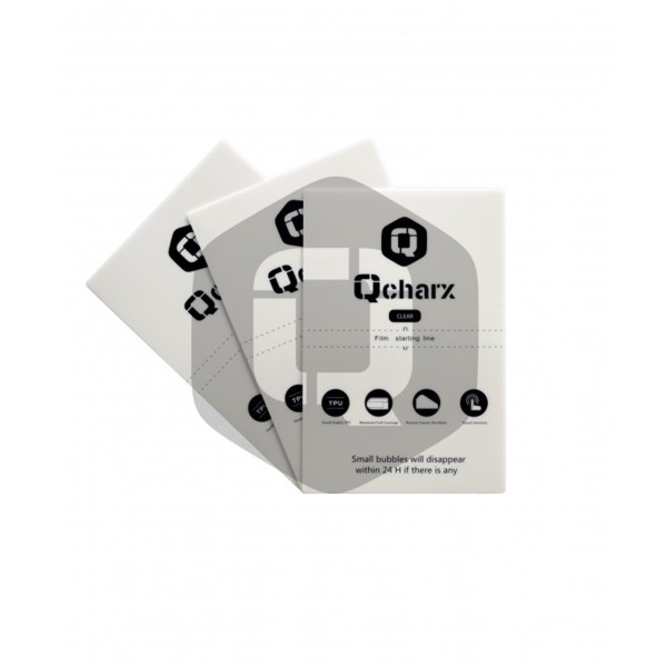 Laminas de proteccion frontales qcharx hidrogel hd qx1 lite 50 unidades