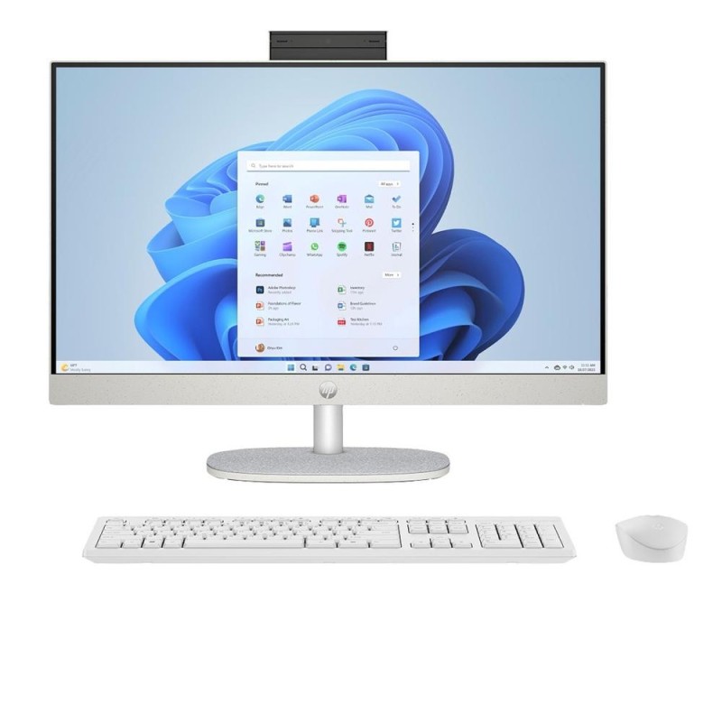 Ordenador all in one hp 24 - cr0159ns i3 - 1315u - 8gb - ssd 512gb - 23.8 pulgadas - freedos