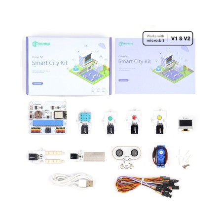 Kit de sensores inteligentes micro:bit ciudad inteligente - smart city kit - sin placa