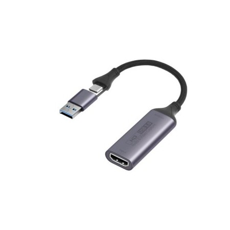 CAPTURADORA HDMI AXFEE USB-C 4K 60Hz compatible PS5/PS4, Switch, Smartphone, Videocámara, Macbook