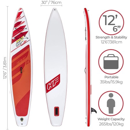 Tabla de paddle surf hinchable bestway fastblash tech 381cm