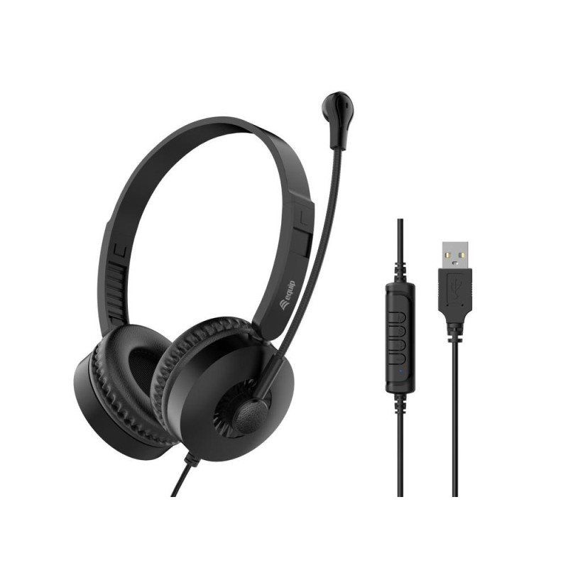 Auriculares usb equip 245301 negro