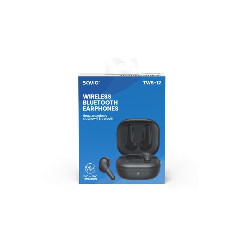 AURICULARES INALABRICOS BLUETOOTH 5.3 SAVIO TWS-12
