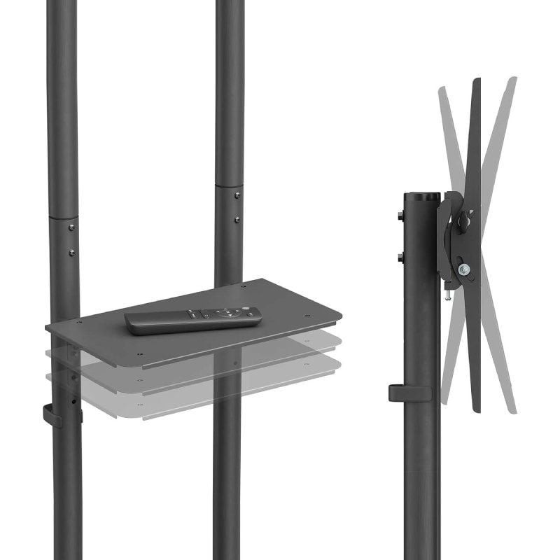 Soporte de Suelo Inclinable con Ruedas Aisens FT70TE-333 para TV 37″-70″/ hasta 45kg