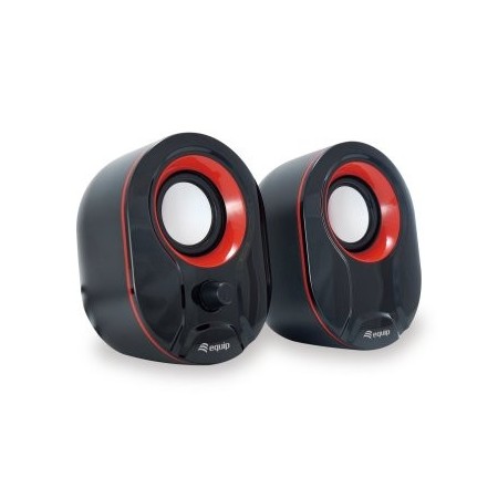 Altavoces equip life 2.0 245332 negro y rojo