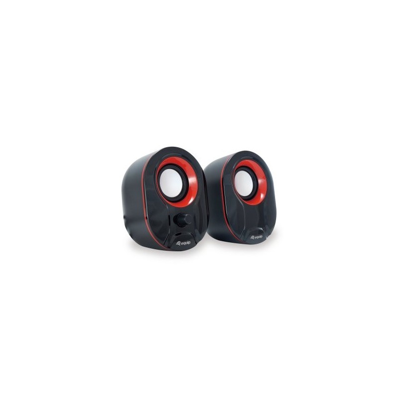 Altavoces equip life 2.0 245332 negro y rojo