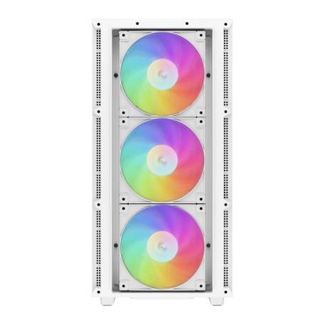 Caja ordenador gaming deepcool ch560 rgb e - atx cristal templado blanca