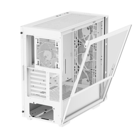 Caja ordenador gaming deepcool ch560 rgb e - atx cristal templado blanca