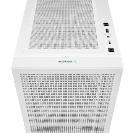 Caja ordenador gaming deepcool ch560 rgb e - atx cristal templado blanca