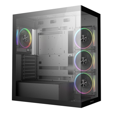 Caja ordenador gaming atx deepcool cg580v2 cristal templado negro