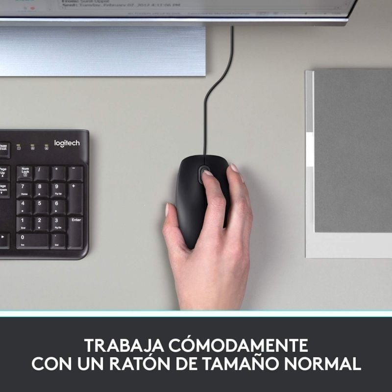Logitech B100 Ratón Negro OEM