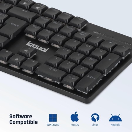 iggual Teclado USB mecánico CK-MECHA-105T negro