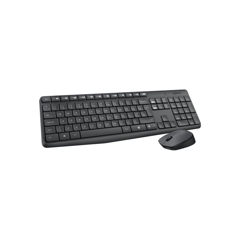 Teclado + mouse logitech mk235 wireless inalambrico portugues