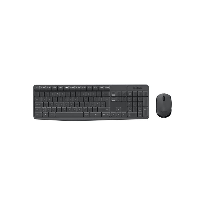 Teclado + mouse logitech mk235 wireless inalambrico portugues